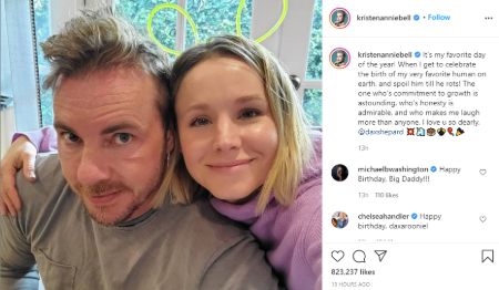 Kristen Bell's birthday wish for Dax Shepard!